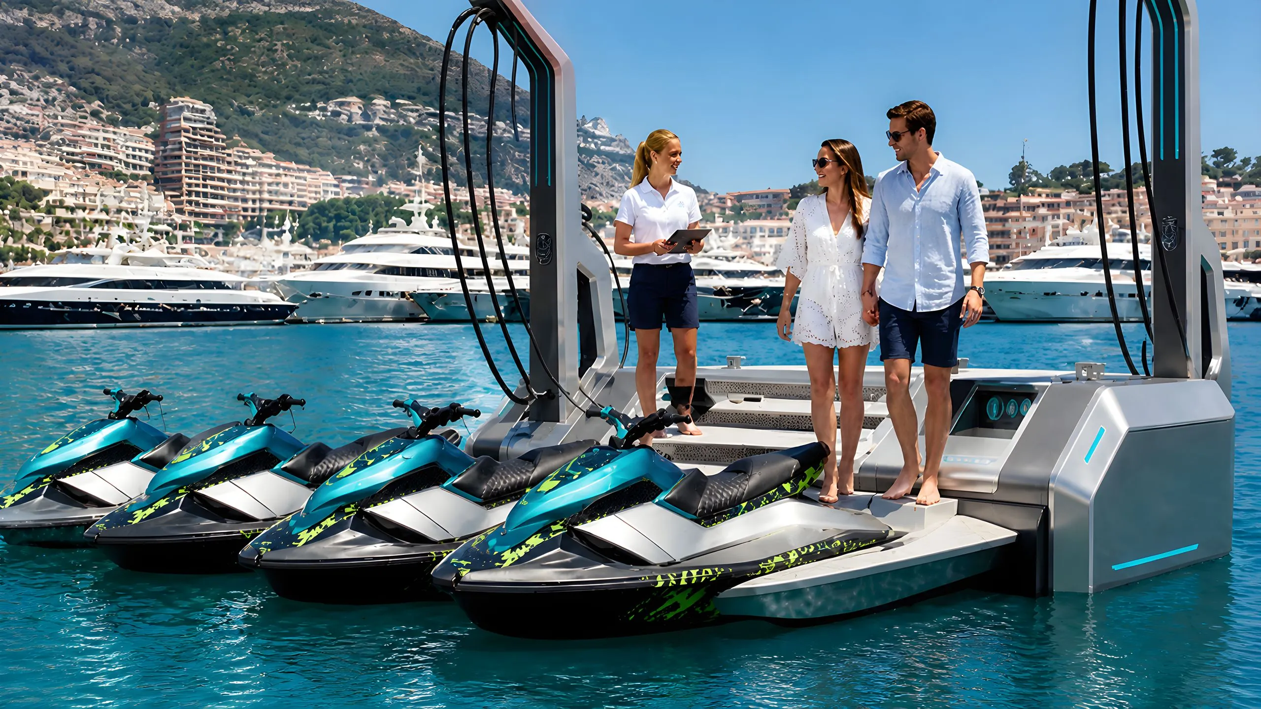 Ponton de recharge flottant avec des IRUKA